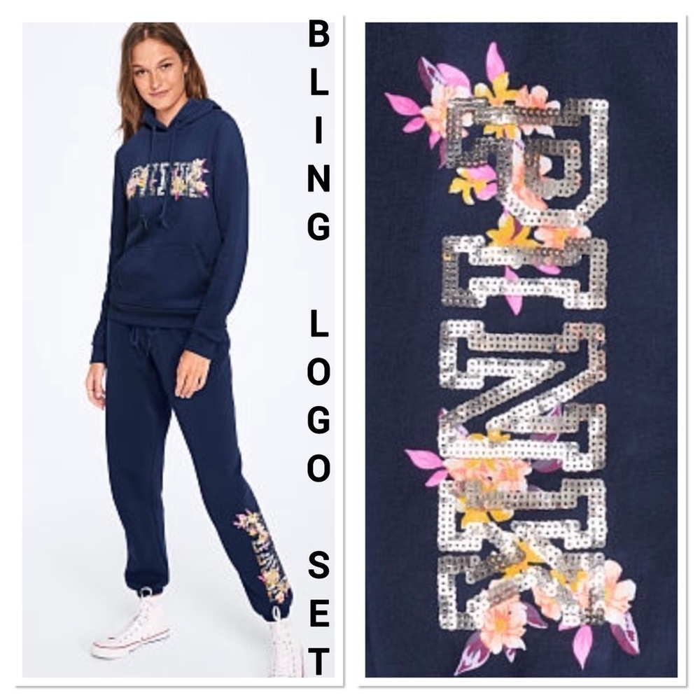 NWT VS PINK BLING ENSIGN SET